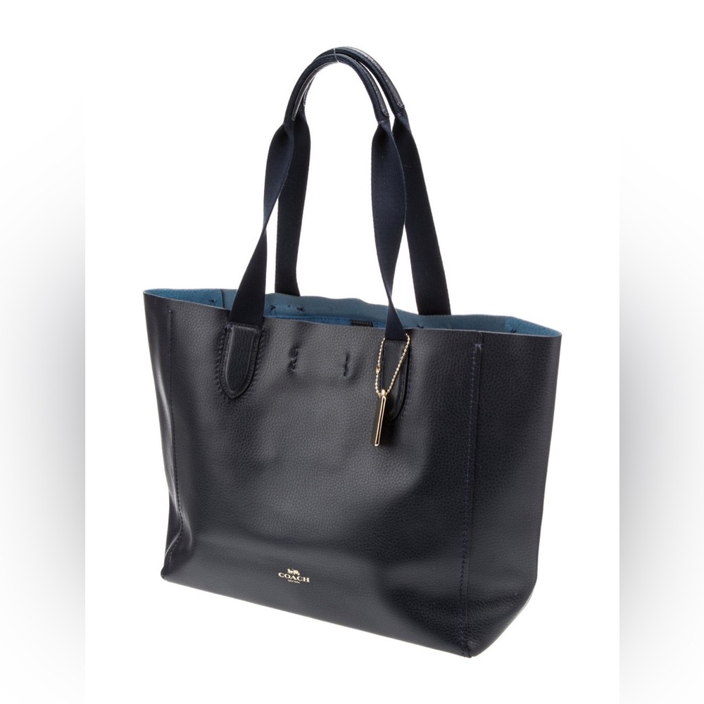 COACH Leather Navy Purse